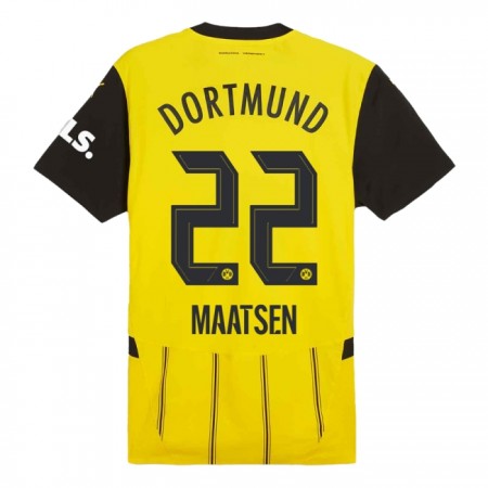 Borussia Dortmund Maatsen 22 Thuisshirt 2024-25 Borussia Dortmund Maatsen 22 Thuisshirt 2024-25